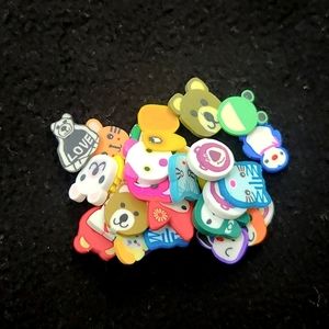 Mini crafting animals, rubber material, resin moulds or keychains or earrings